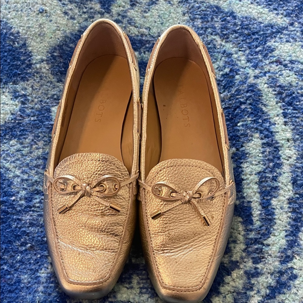 Talbots Women's Gold Loafers